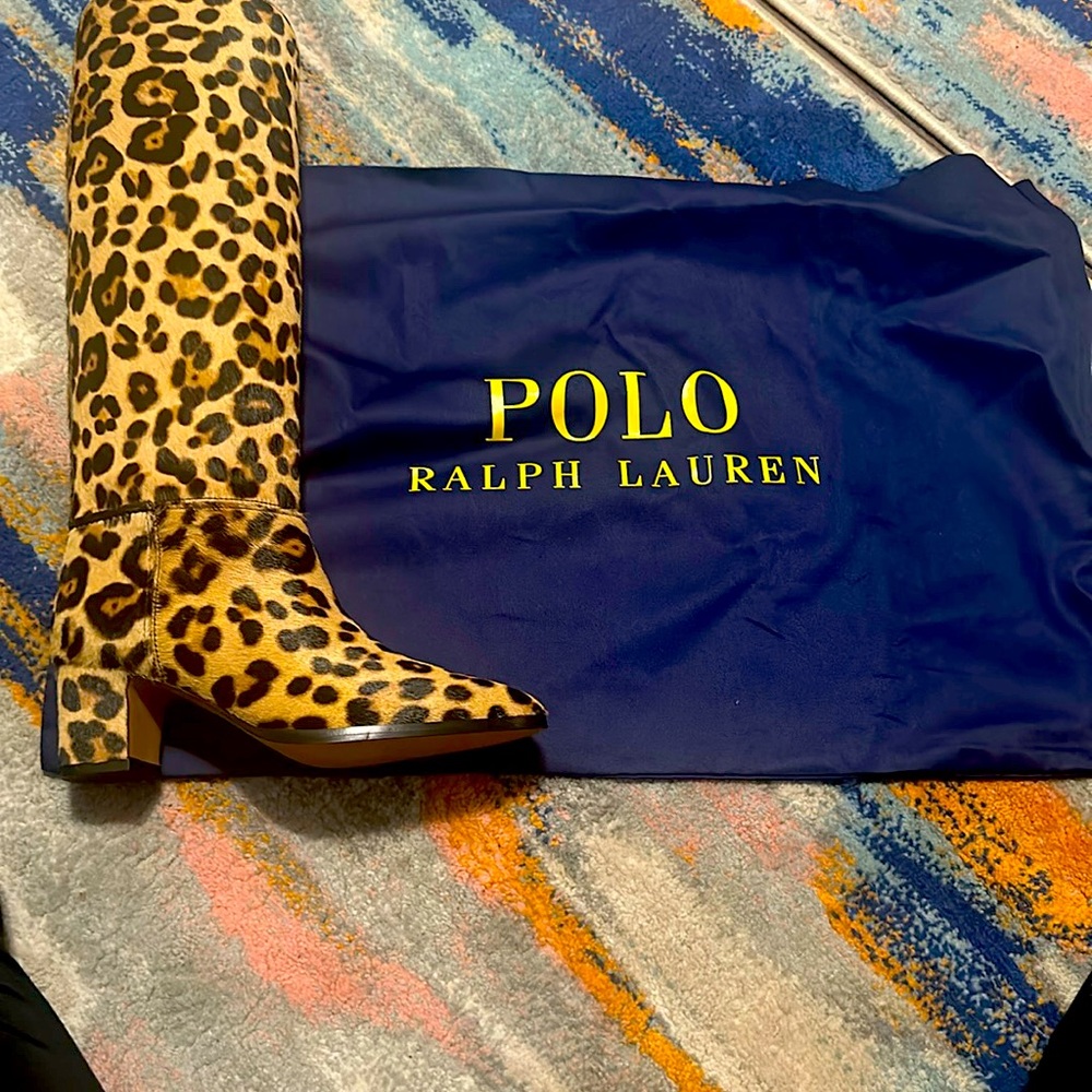 Ralph Lauren Leopard boots